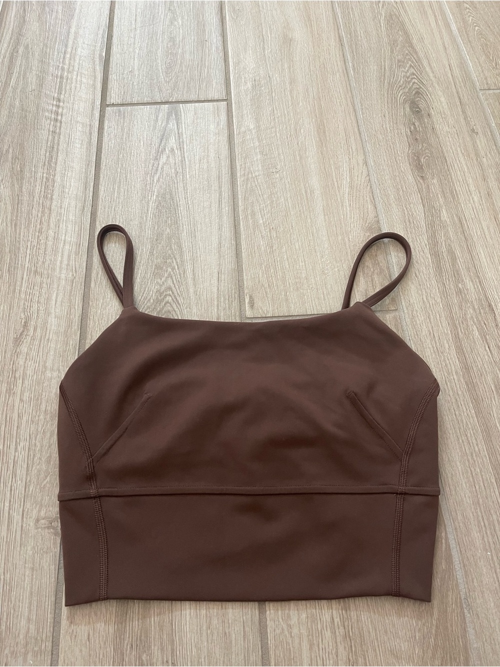 Lululemon Wunder Train Strappy Tank Top Java Sz 4 - Picture 5 of 8